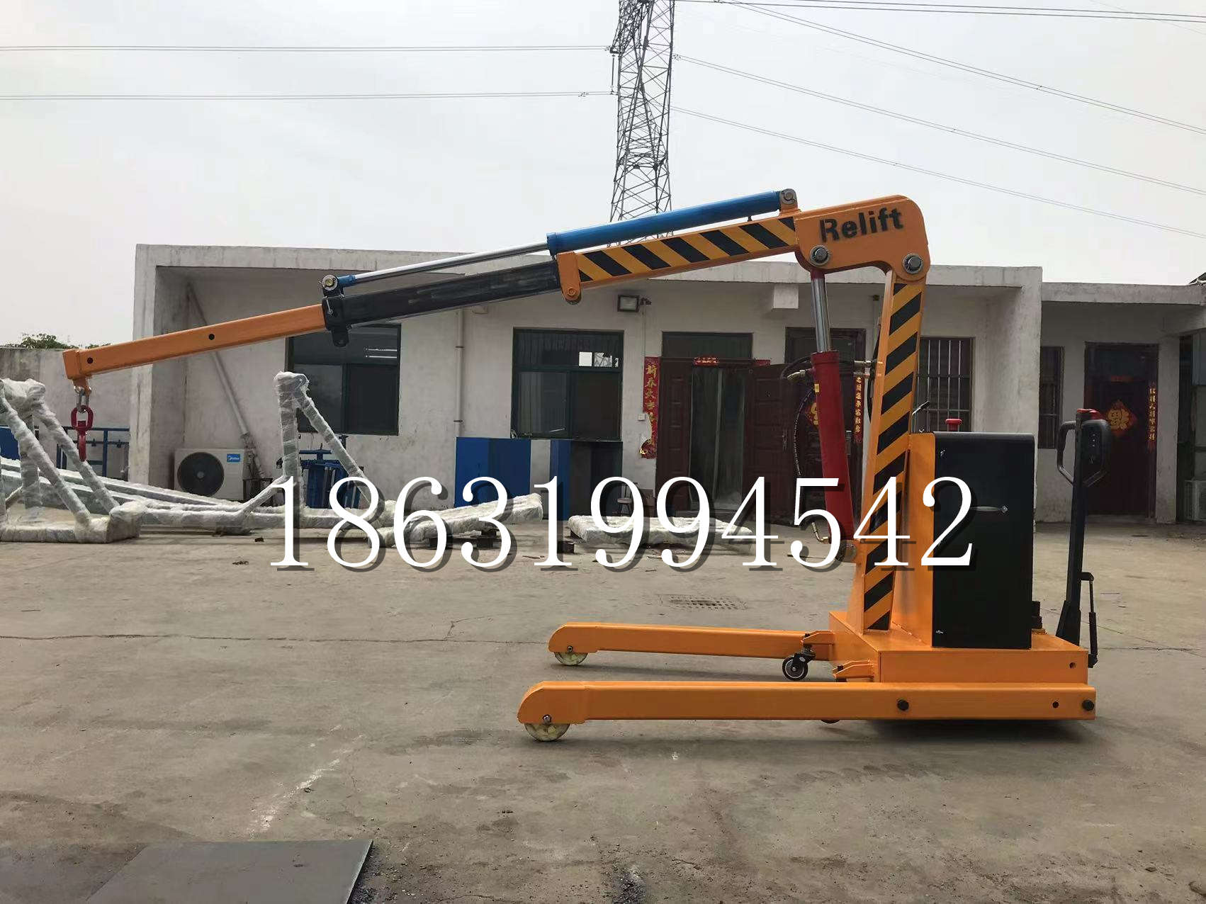 二道江区久征定做3吨三轮随车吊 农用园林绿化移树吊 平板工程用小吊机