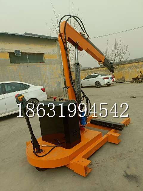 二道江区自卸车厢随车吊 自制轮式四不像起重机 四驱平板吊 5吨 贵盛